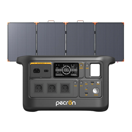 PECRON F1000LFP + Panel Solar Plegable ZOUPW 350W