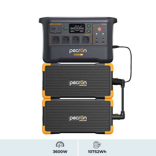 PECRON F3000LFP + EP3800-48V ×2 | Sistema de Energía Modular 3600W 10752Wh