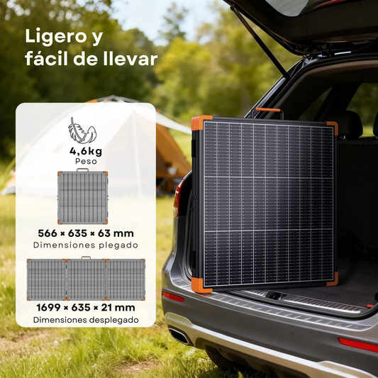 ZOUPW 180W | Panel Solar Portátil Plegable Bifacial N-Type 16BB